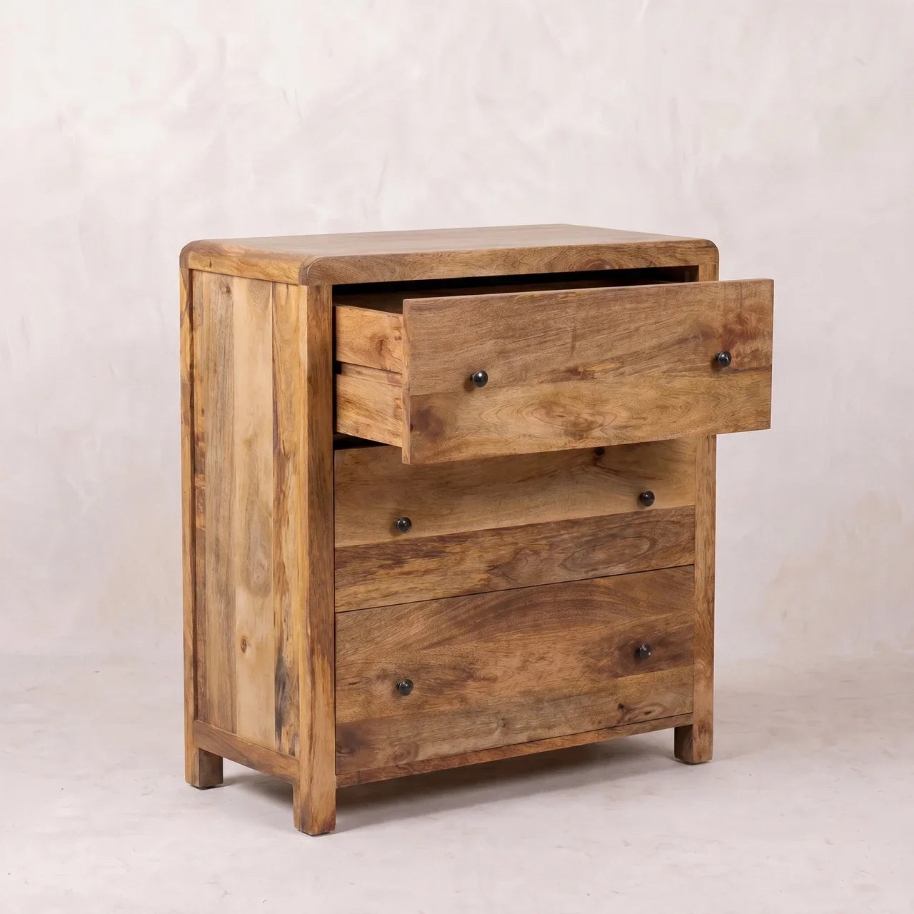 Oakish Three Drawer Chest