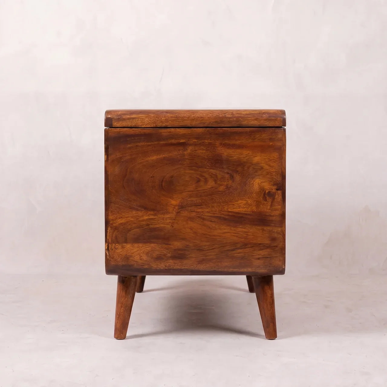 Curved Chestnut Blanket Box