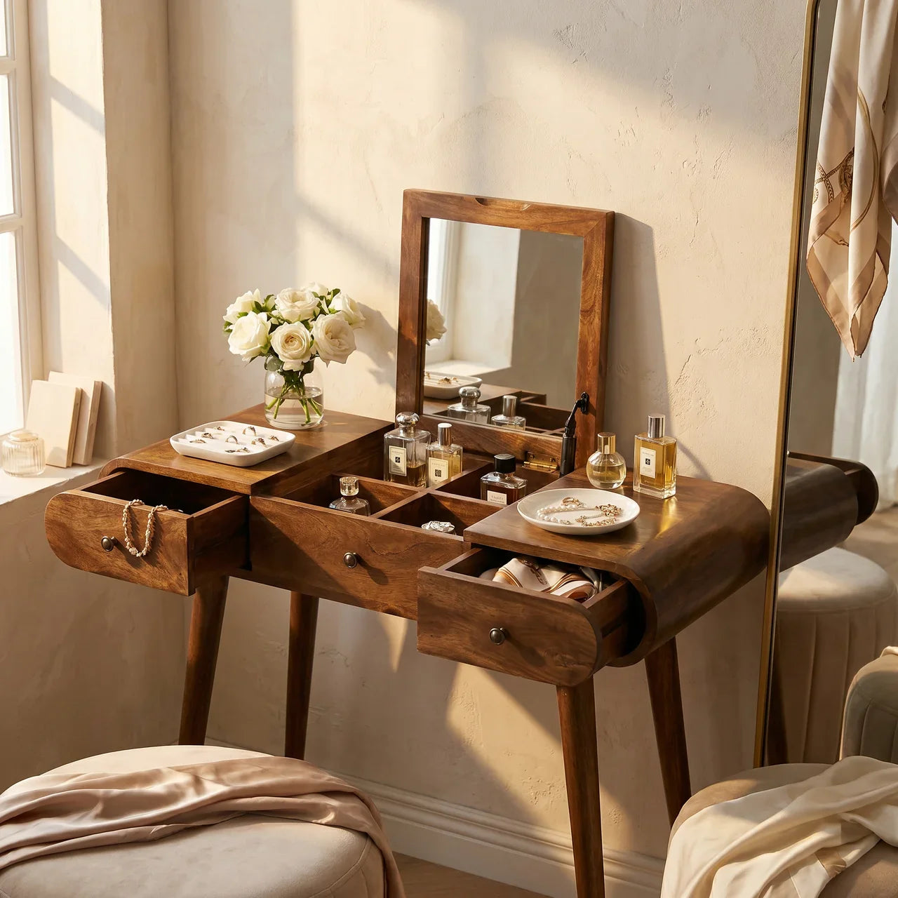 Contour Curve Dressing Table