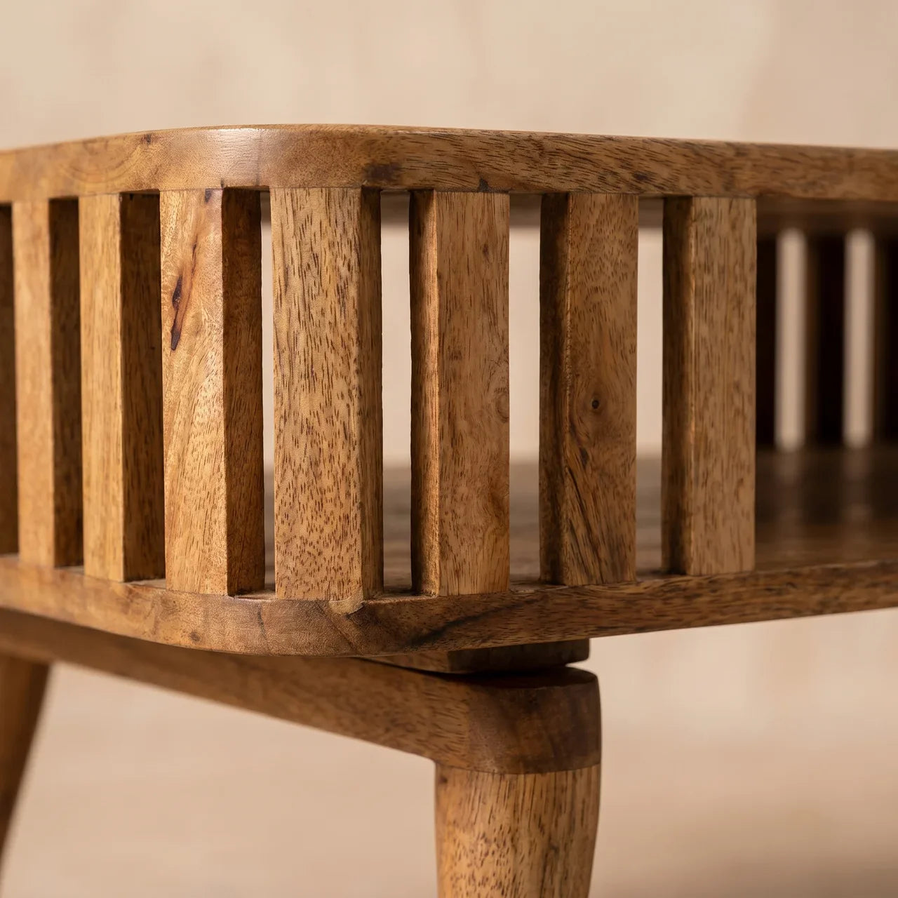 Slatted Oak-ish Coffee Table