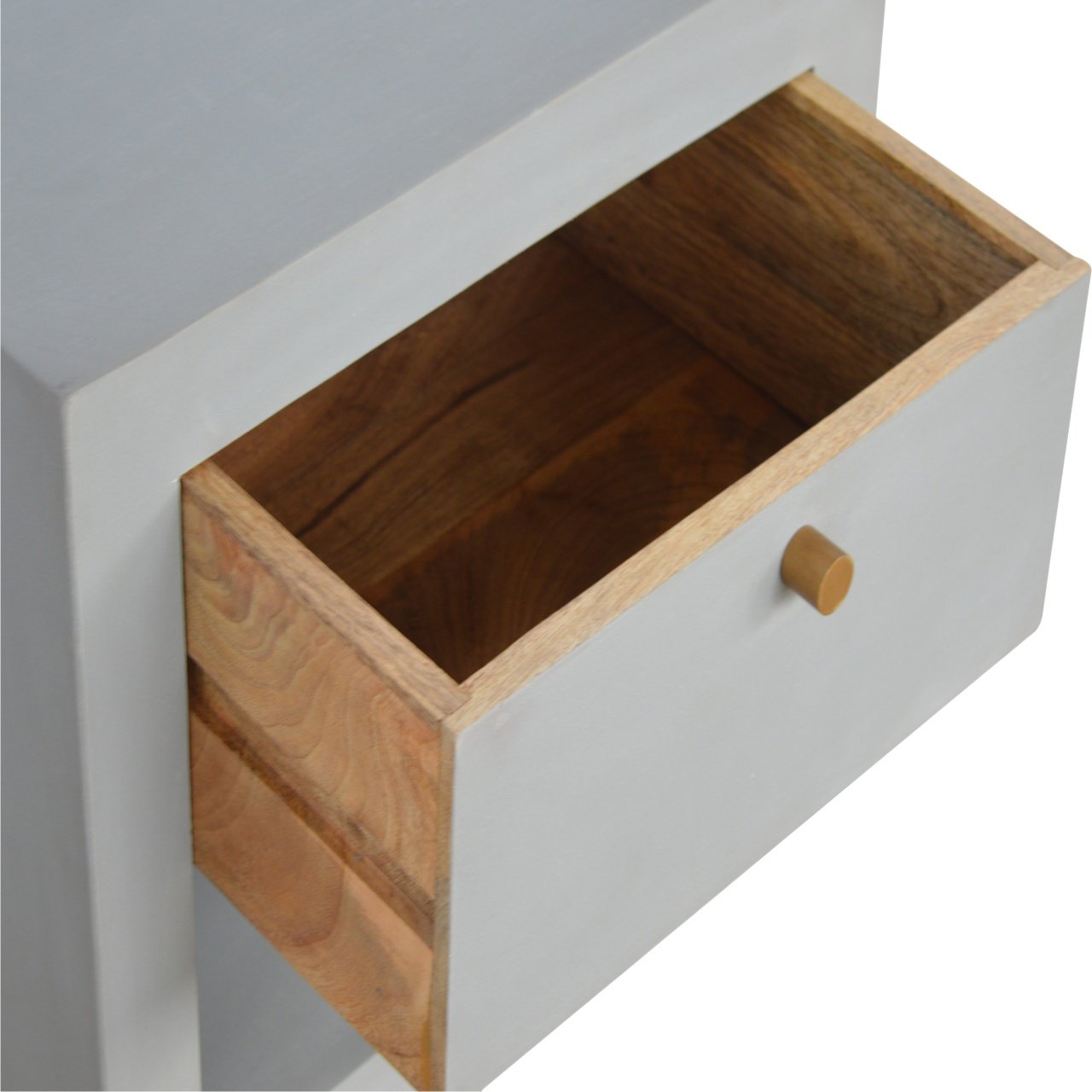 Cement Nightstand with Open Slot