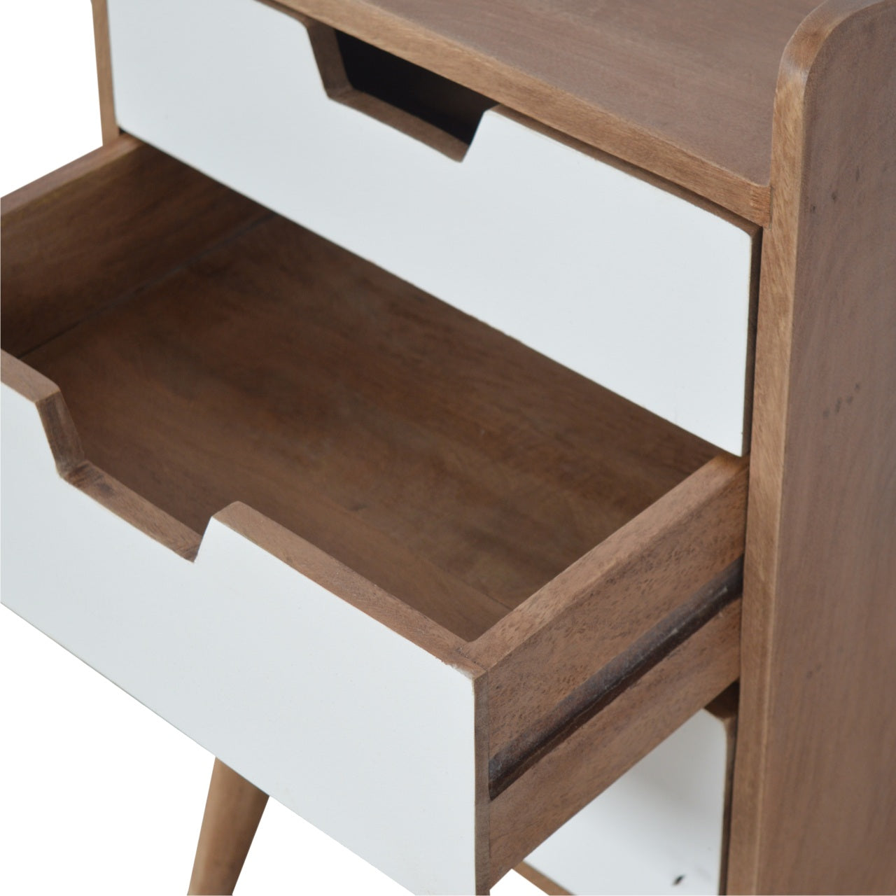 White Painted Nightstand Table