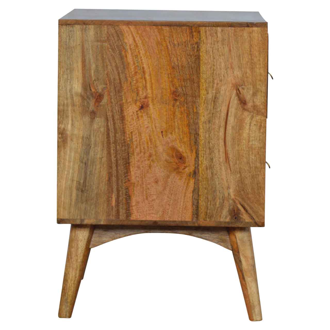Brass Metal Slot Nightstand