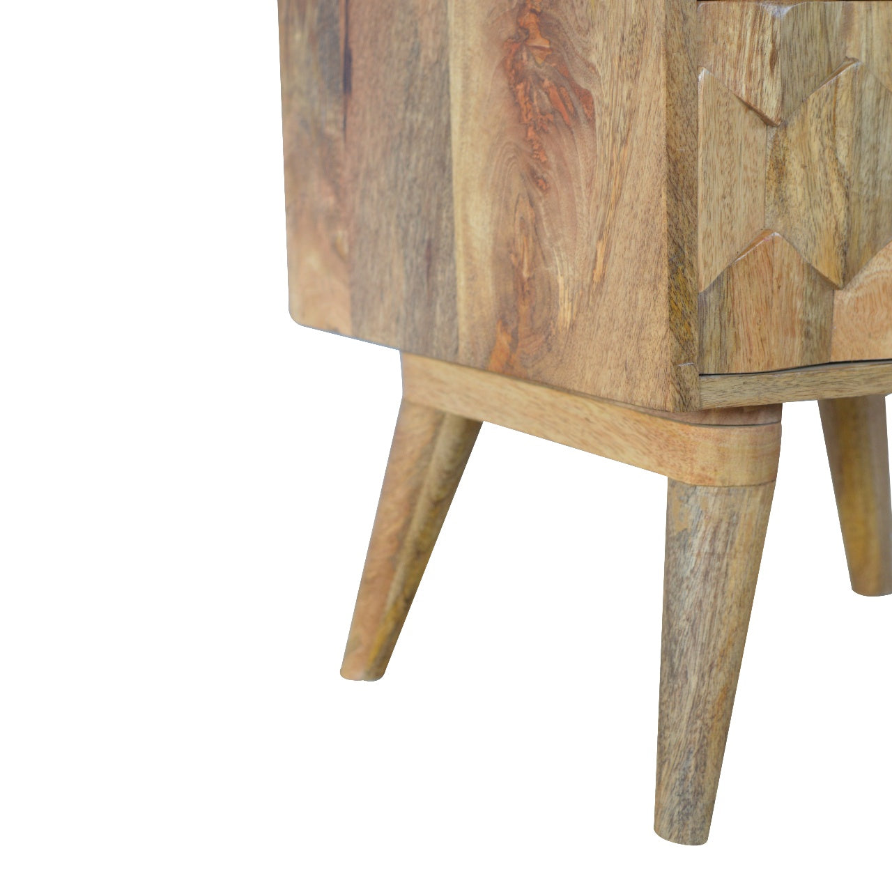 Pineapple Carve 2 Drawer Nightstand