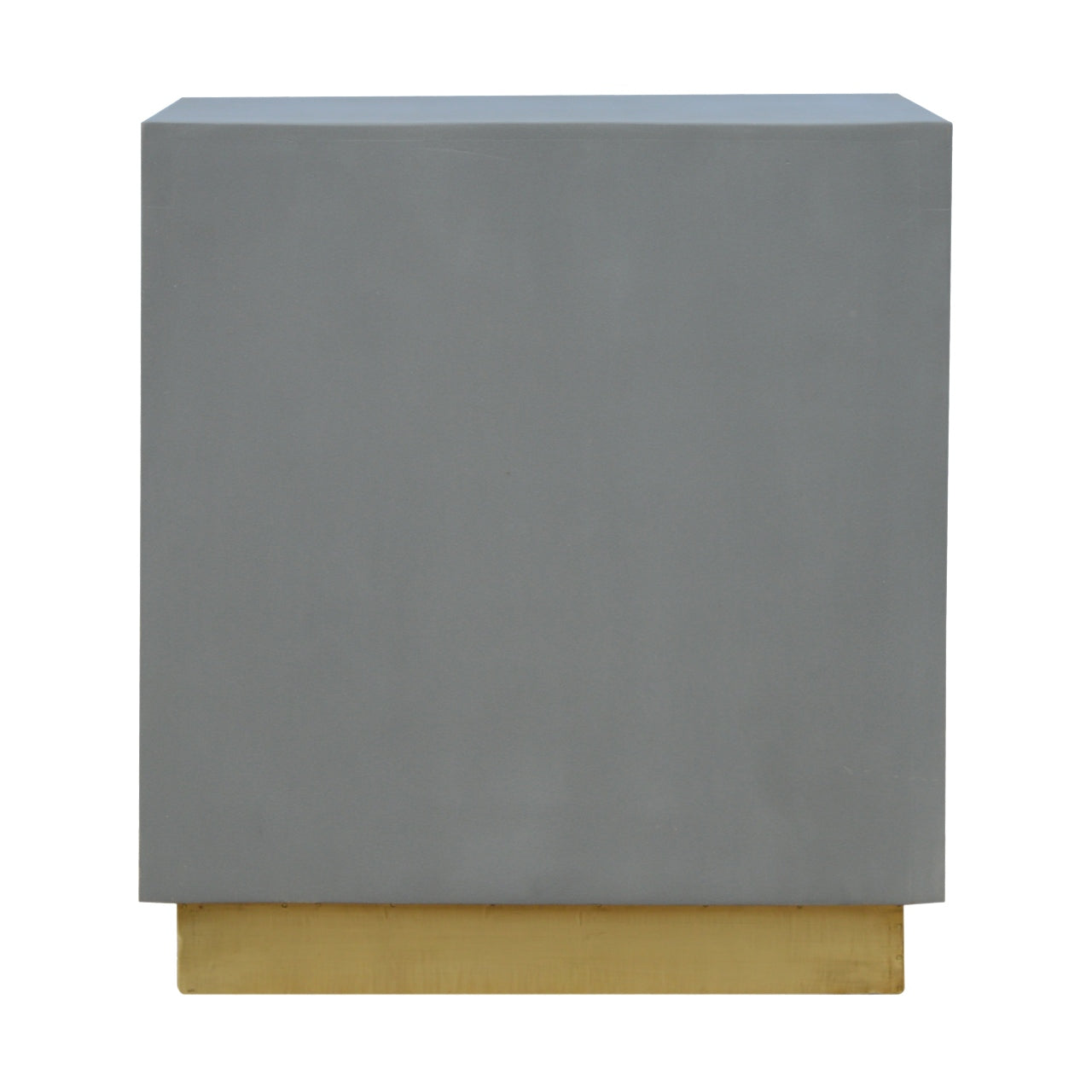 Cement Cube Nightstand Table