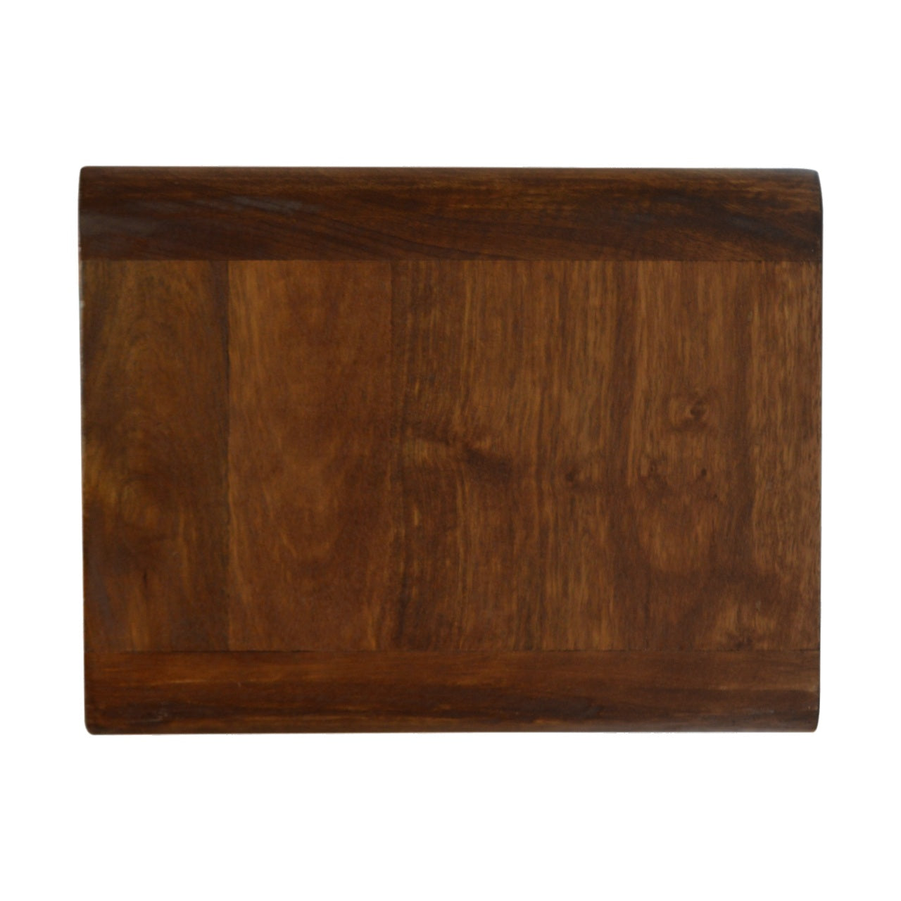 Floating Curved Chestnut nightstand