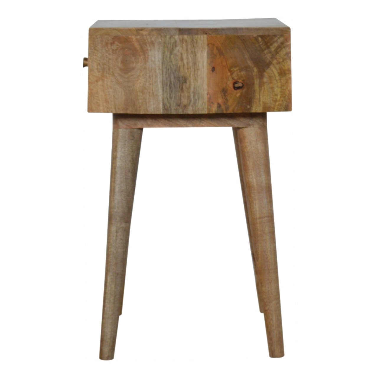 Cube Carved 1 Drawer Bedside