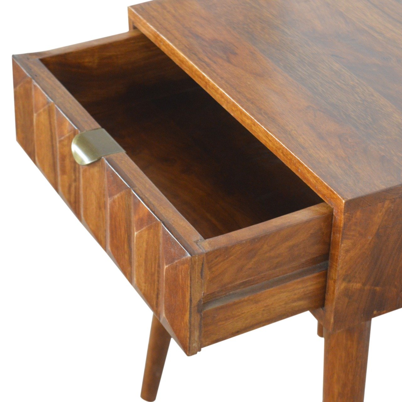 Carved Chestnut Nightstand