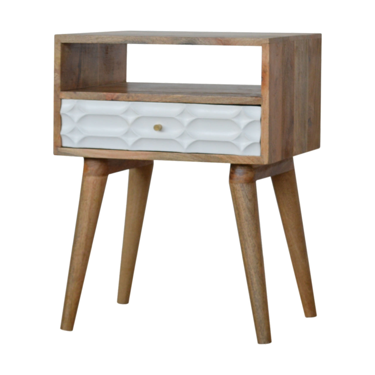 Capsule Nightstand with Open Slot
