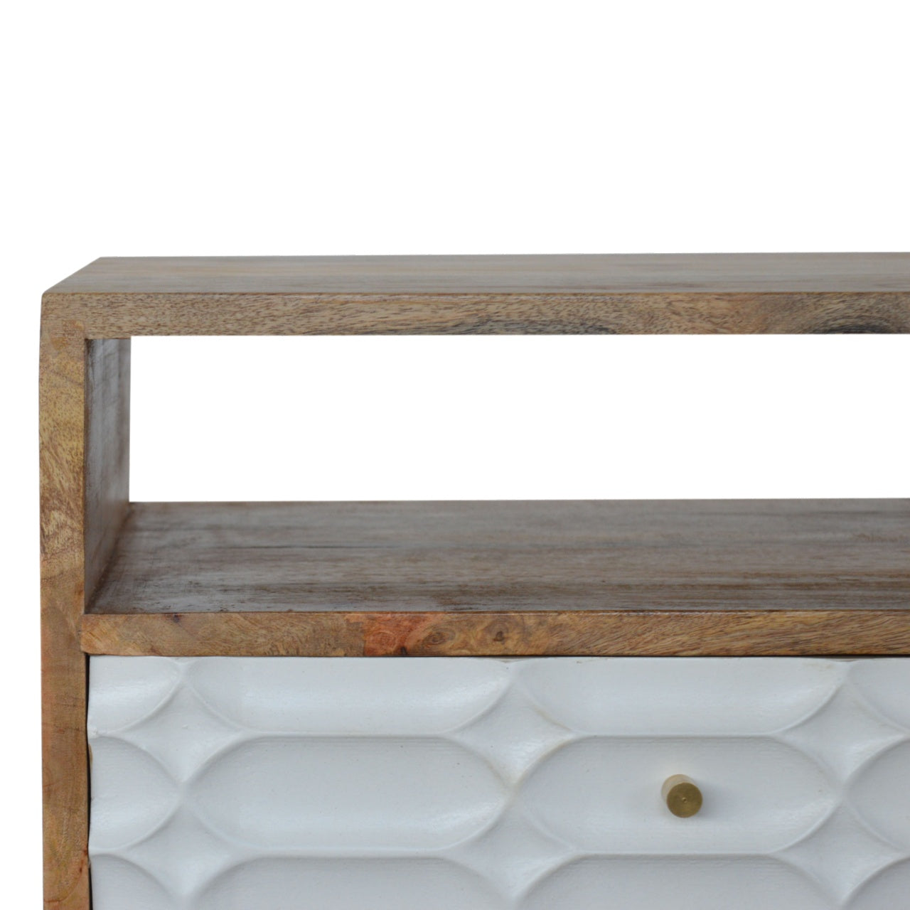 Capsule Nightstand with Open Slot
