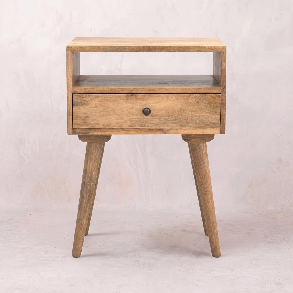 Modern Nightstand with Open Slot