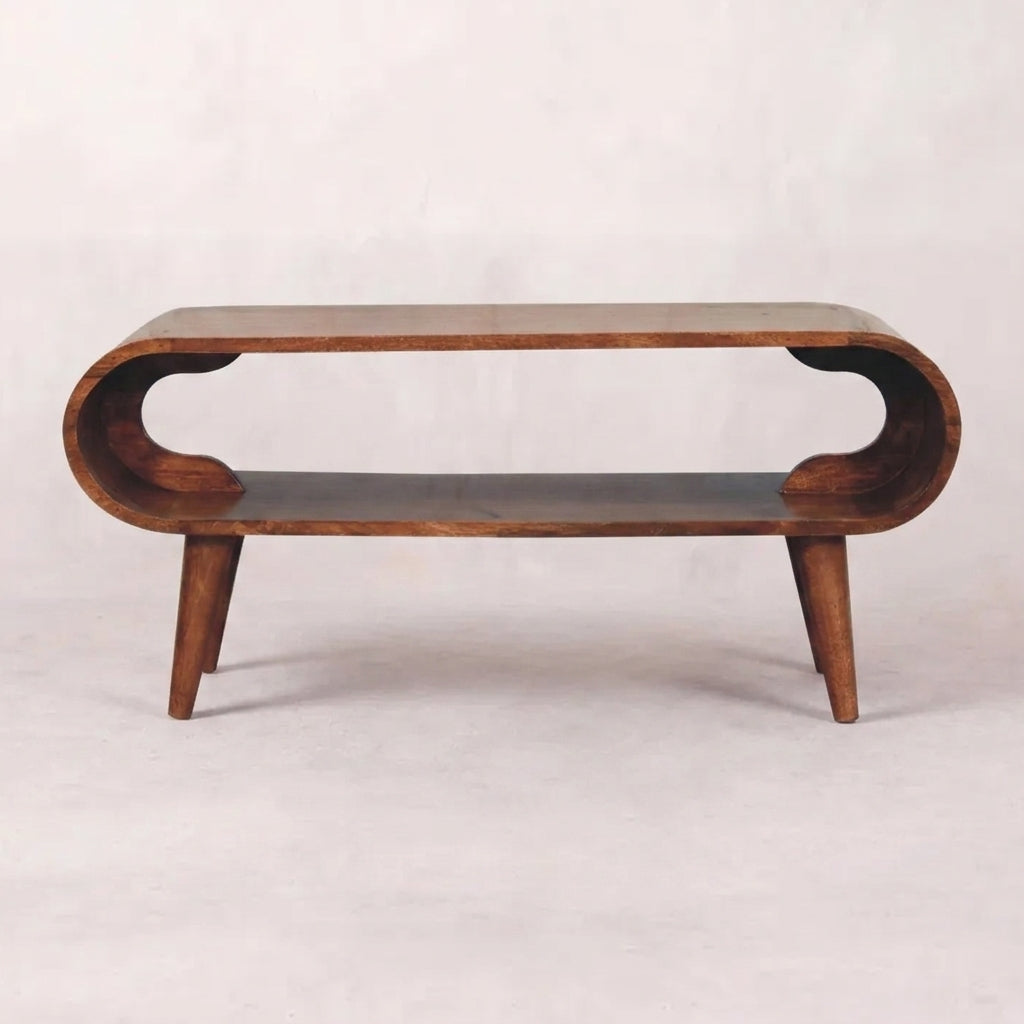 Amaya Nordic Style Honey Caramel Coffee Table