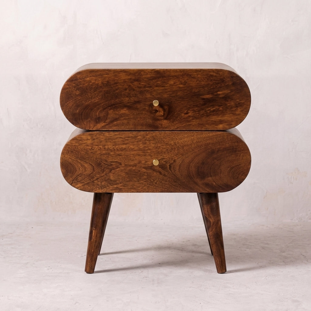 Bubble Chestnut Bedside