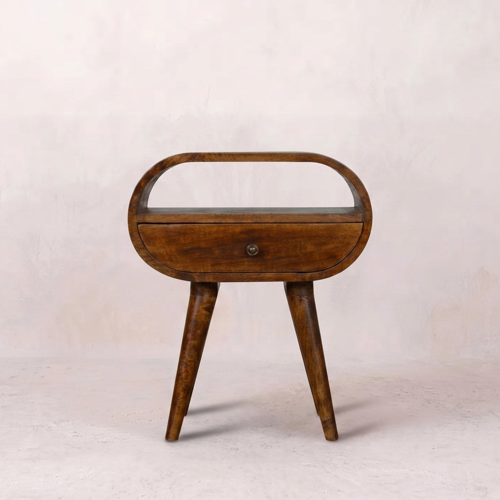 Chestnut 1 Drawer Nightstand