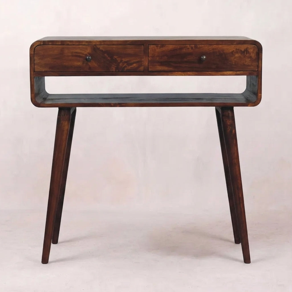 Chestnut Solid Wood Nordic Console Table