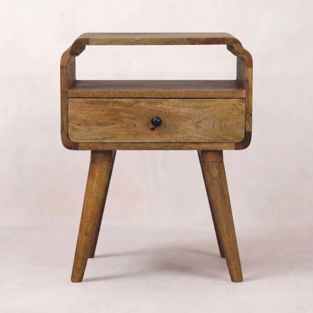Solid Wood Oak-ish Nightstand