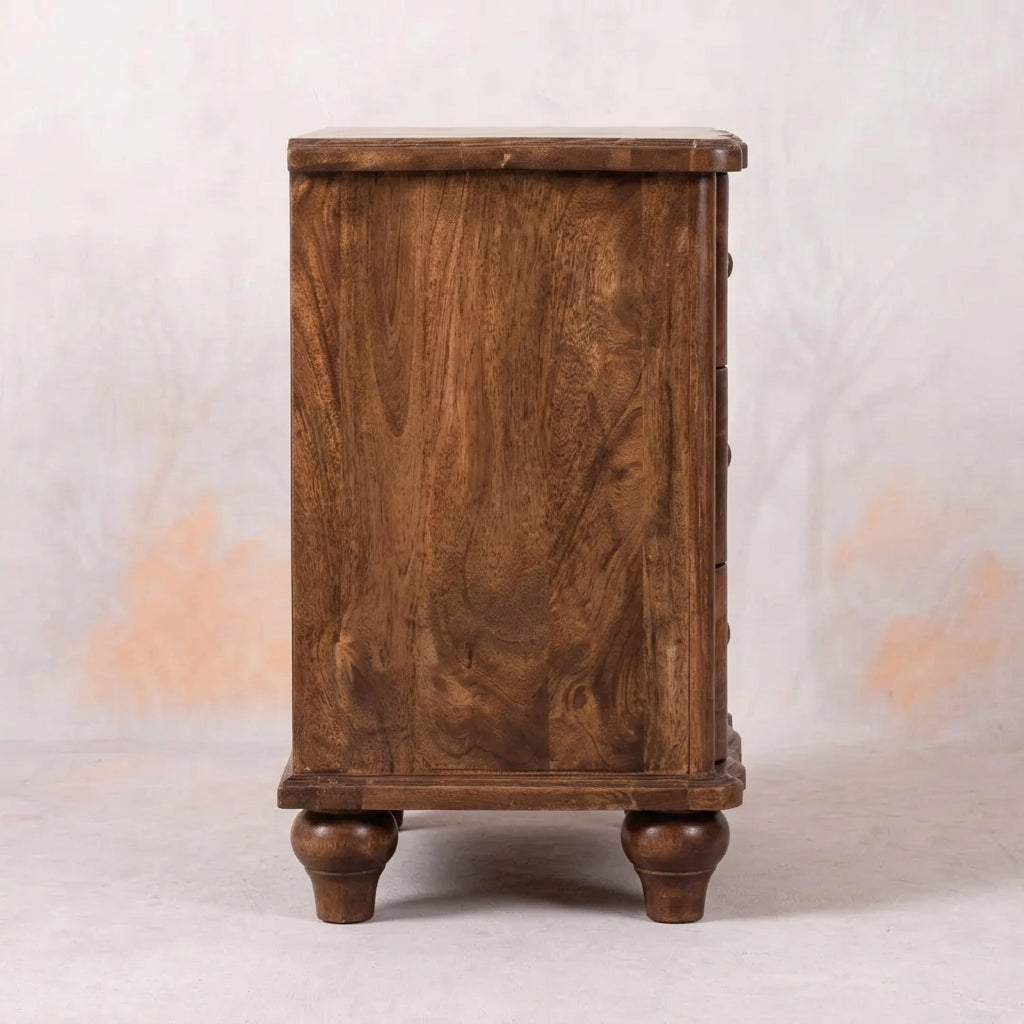 Lume Roasted Panelled Bedside