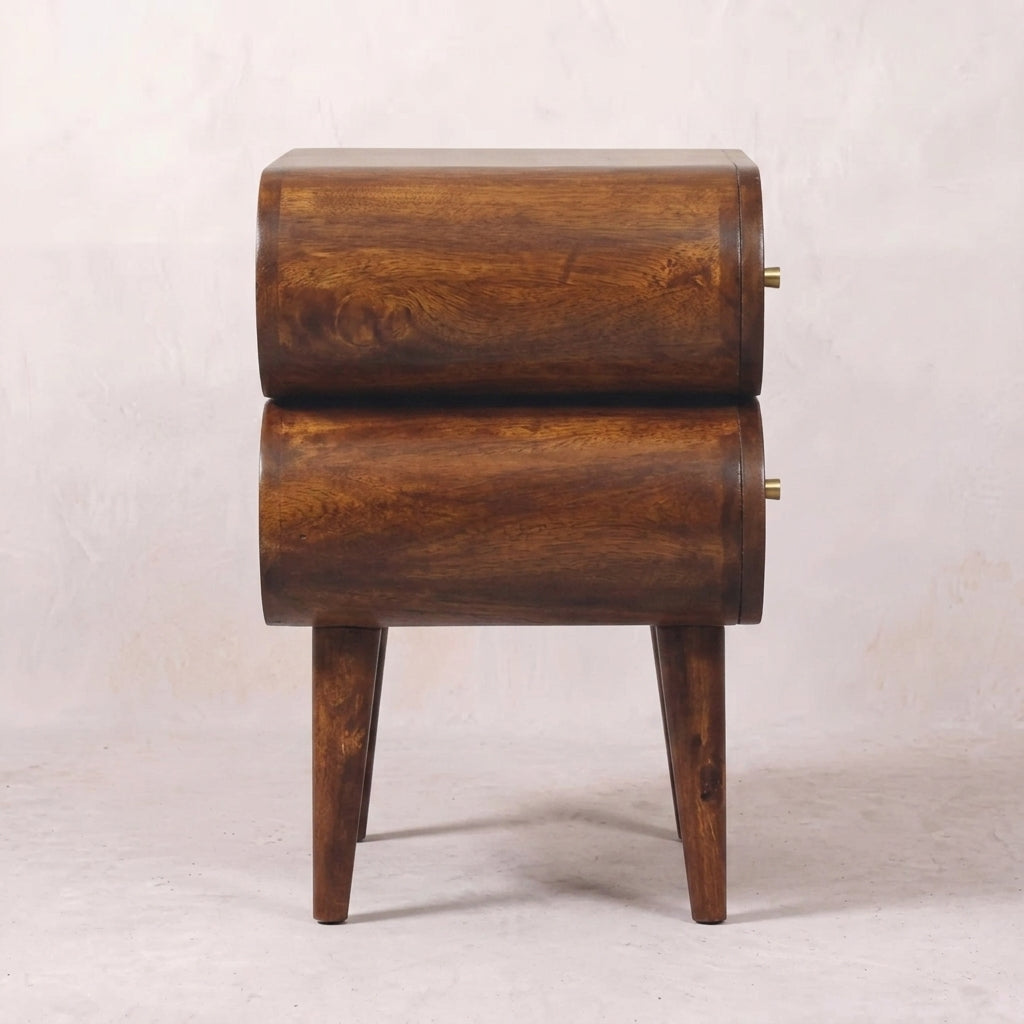 Bubble Chestnut Bedside