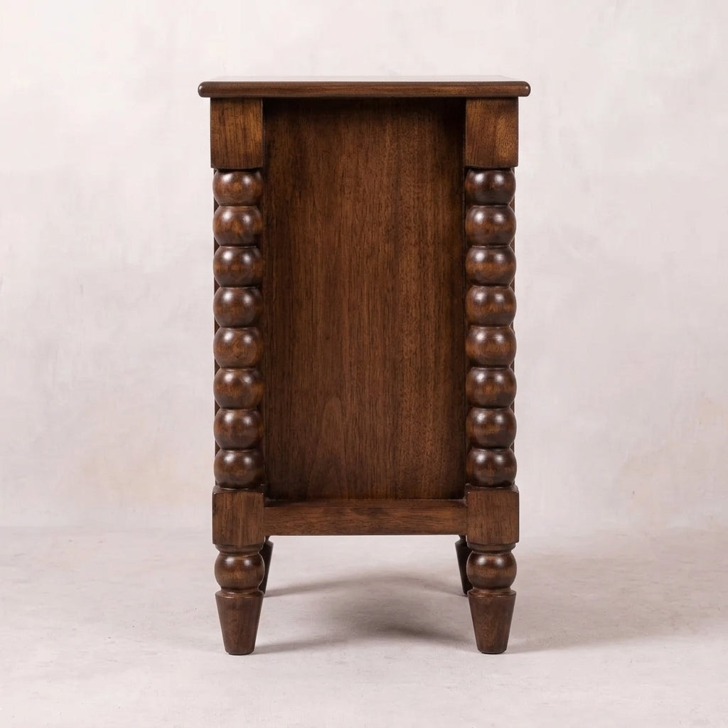 Solid Wood Walnut Duo Nightstand