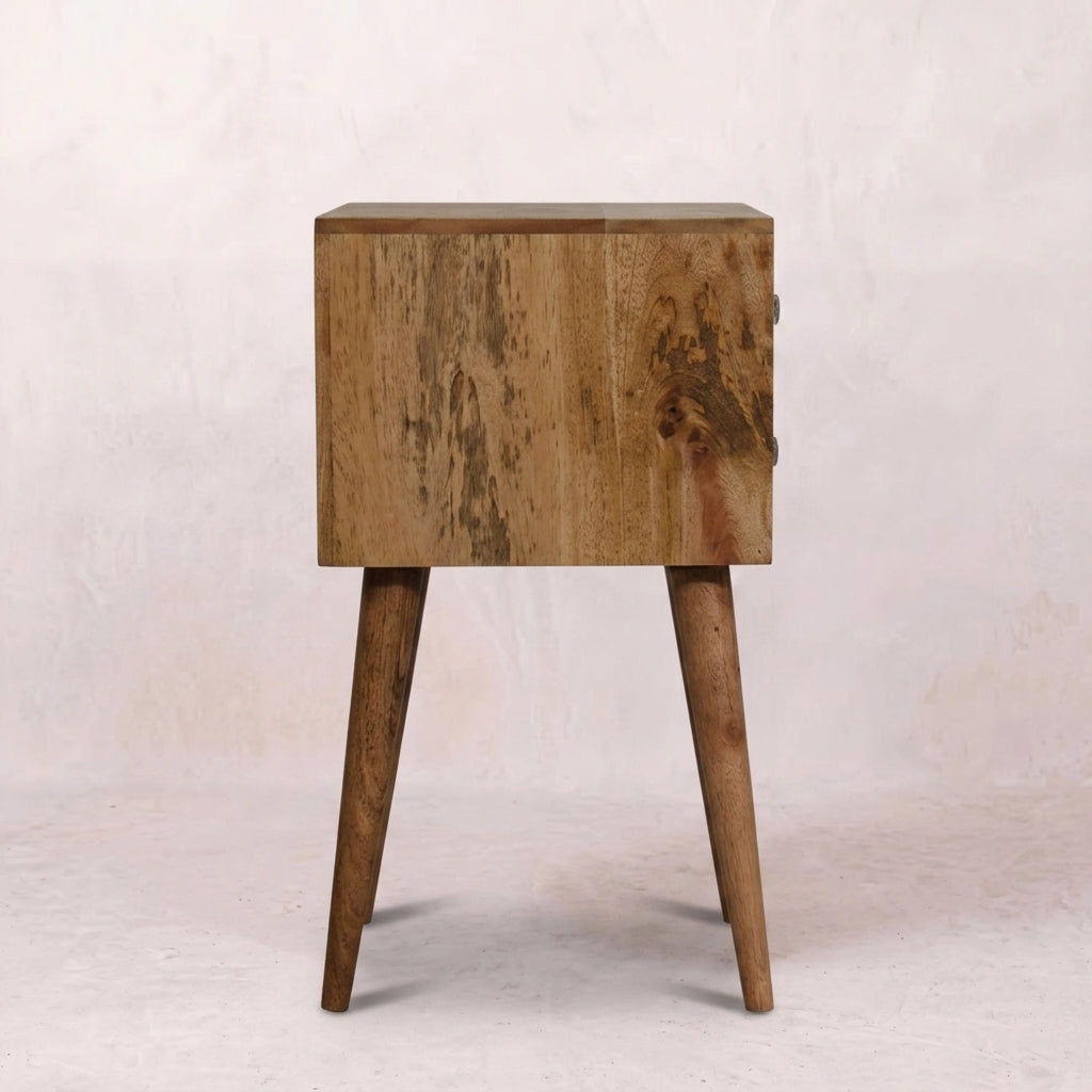Mini Bone Inlay 2 Drawer Bedside
