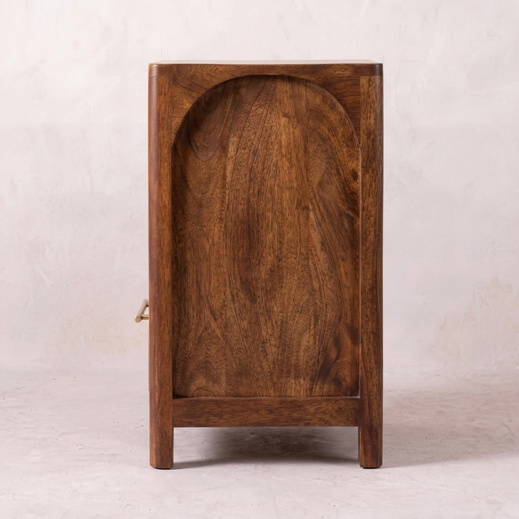Arc-Line Bedside Table