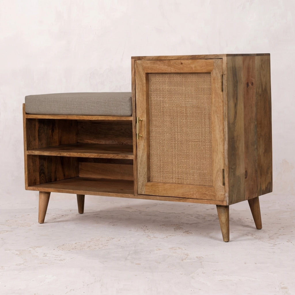 Larissa 2 slot Oak-ish Bench Unit
