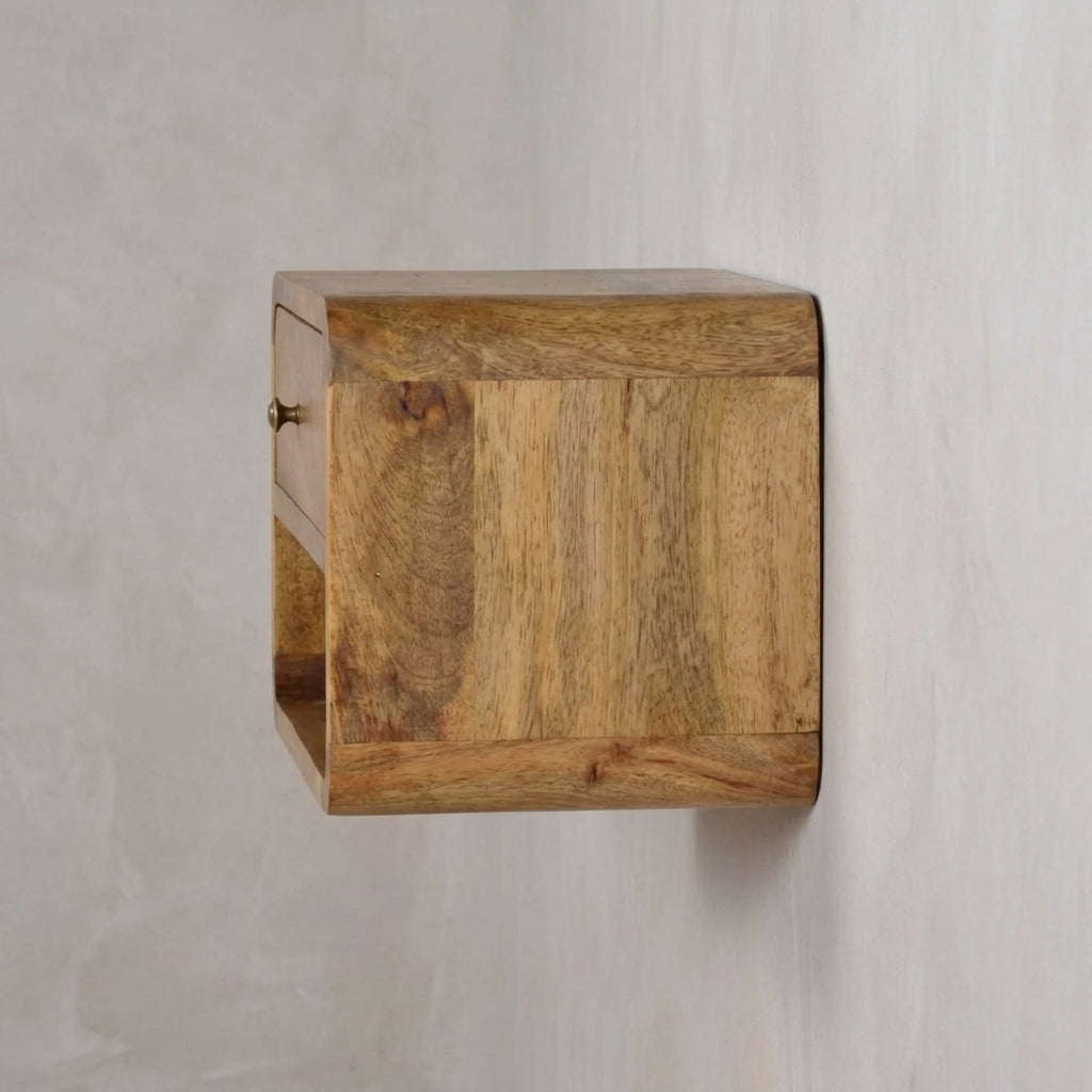Floating Curve Open Slot nightstand