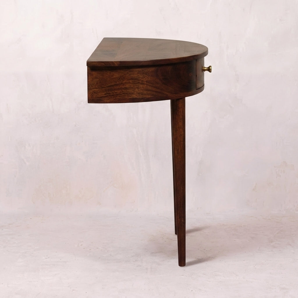 Backless Mounted Chestnut Console