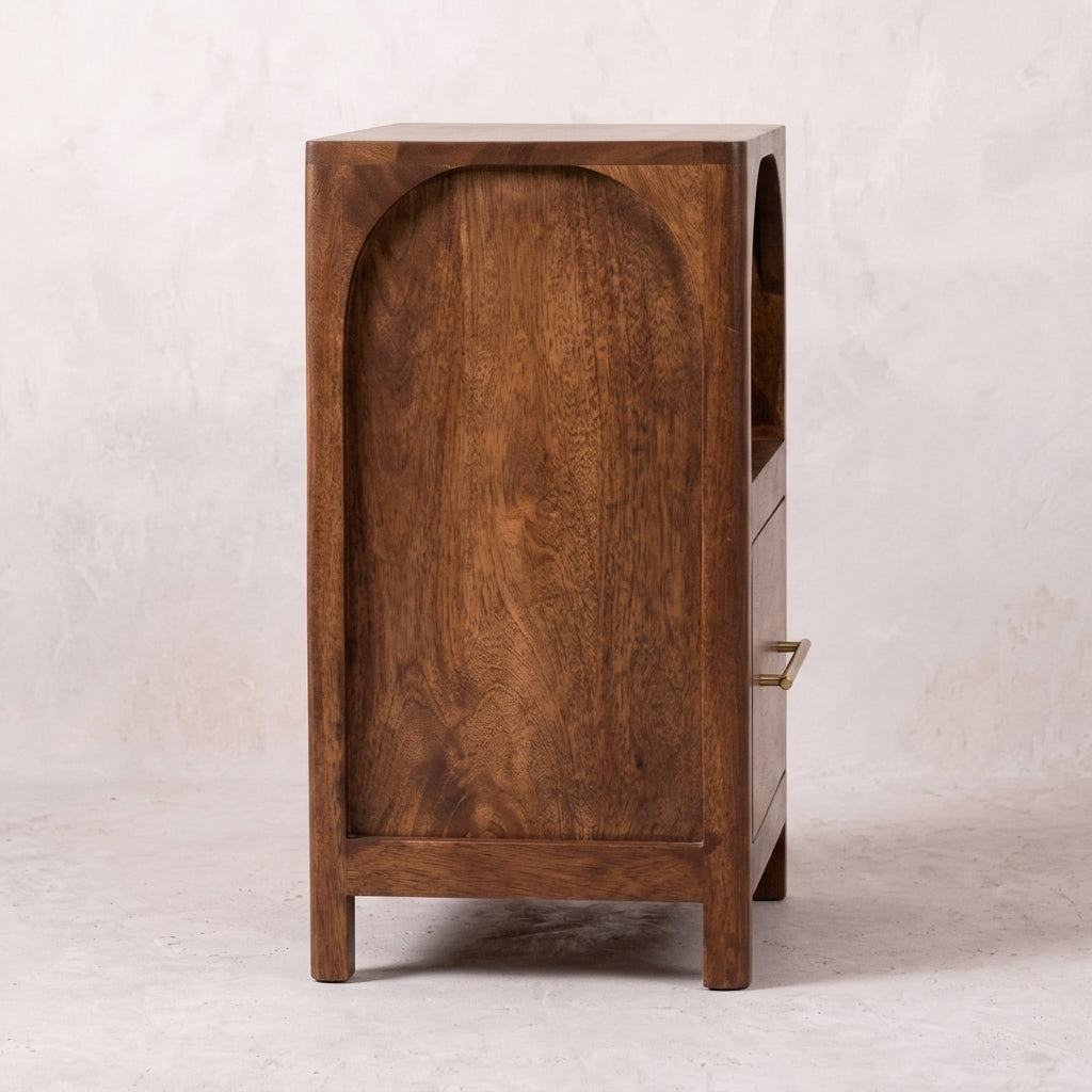 Arc-Line Bedside Table