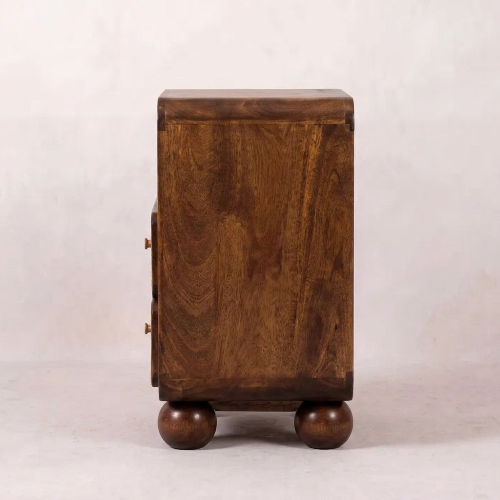 Larissa 2 Drawer Chestnut Nightstand