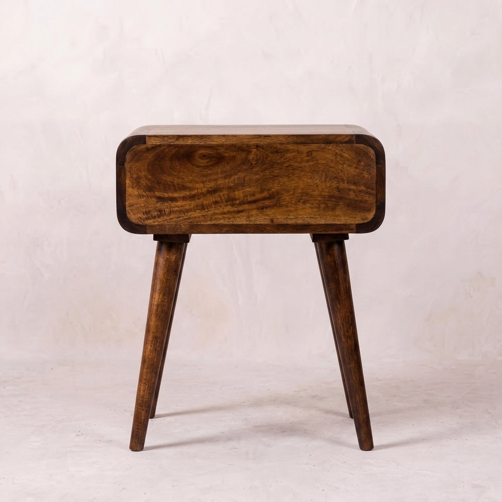 Avora Chestnut Nightstand with 1 drawer