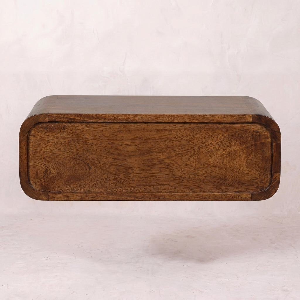 Avora Wall-Mounted Chestnut 1 Drawer Nightstand