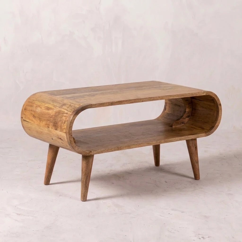 Oak-Ish Solid Wood Nordic Coffee Table