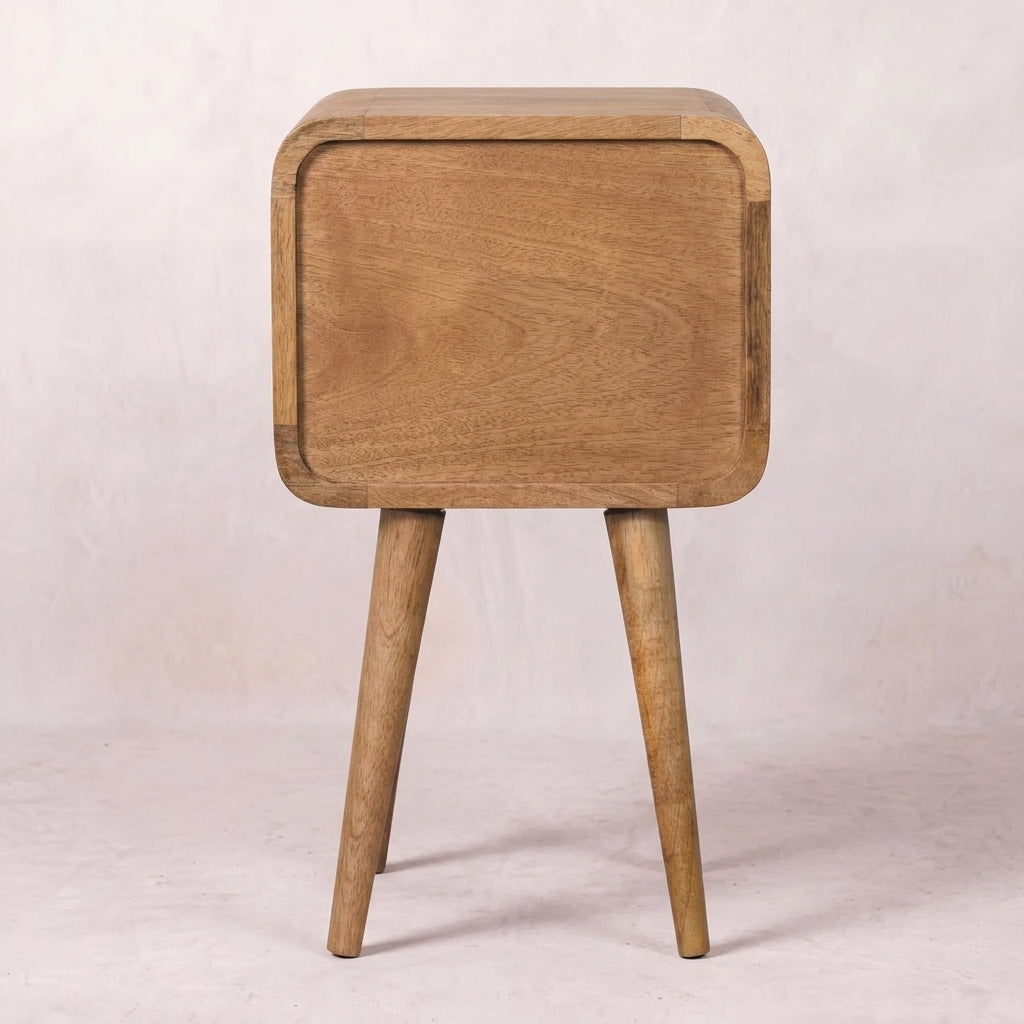 Mini Oak-ish Curve Lower nightstand