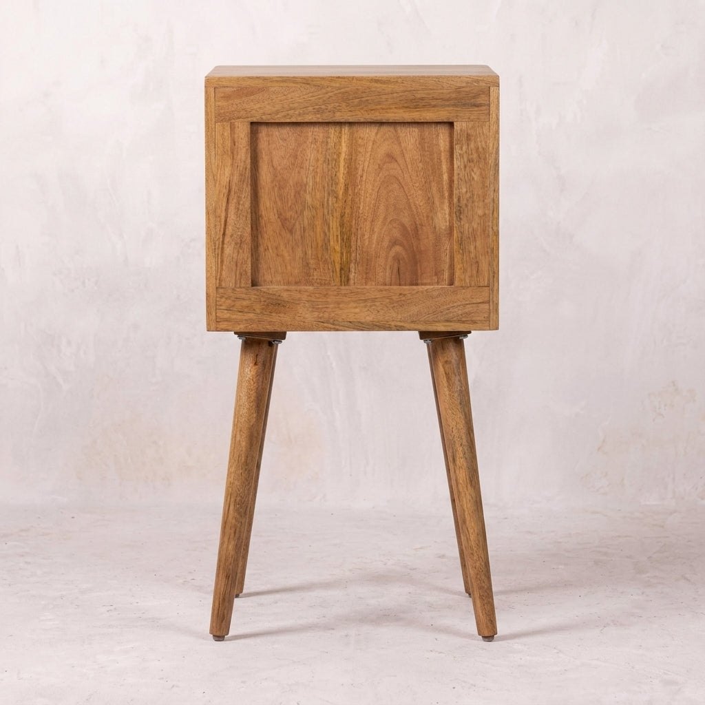 Mini Cube Carved 2 Drawer nightstand