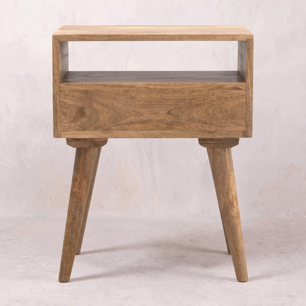 Modern Nightstand with Open Slot