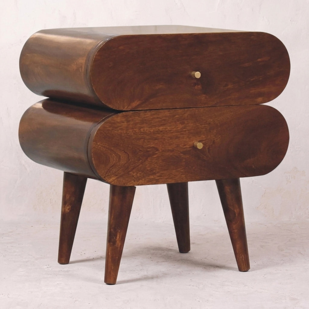 Bubble Chestnut Bedside
