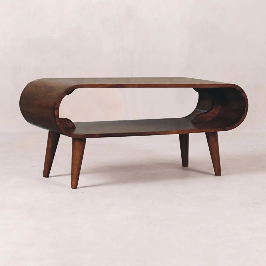 Amaya Nordic Style Honey Caramel Coffee Table