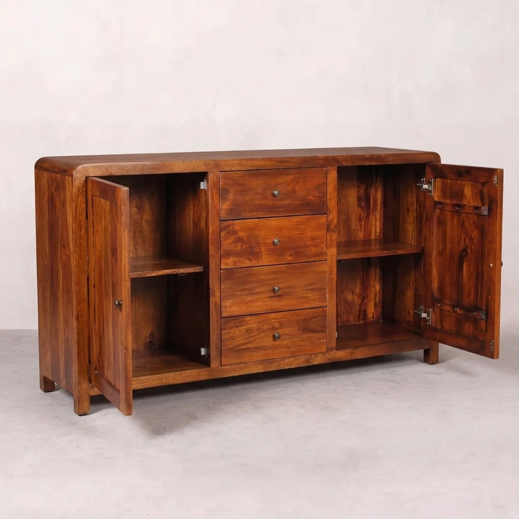 Solid Wood Chestnut Sideboard