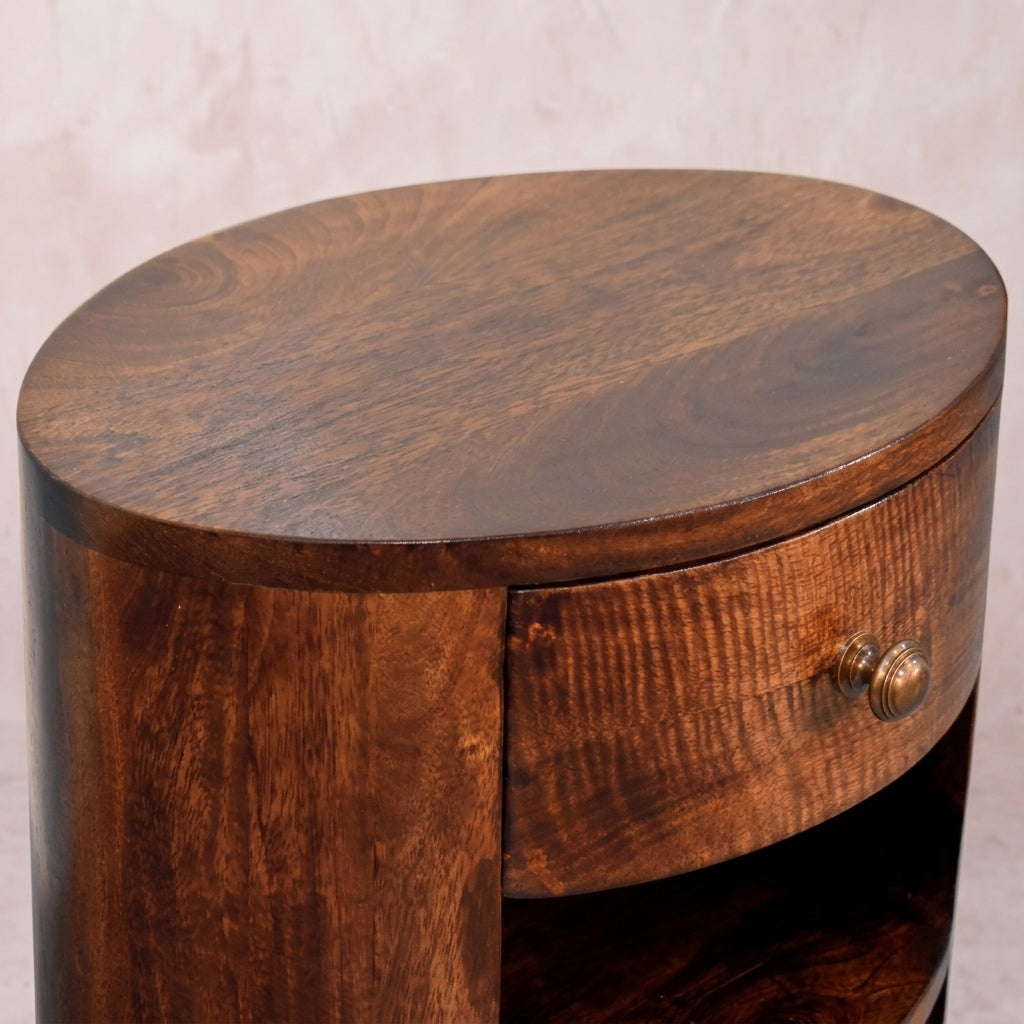 Cortez California Walnut Bedside