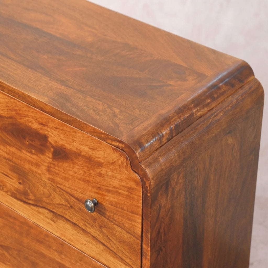 Solid Wood Chestnut 3 Drawer Chest