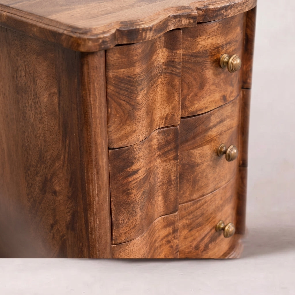 Lume Roasted Panelled Bedside