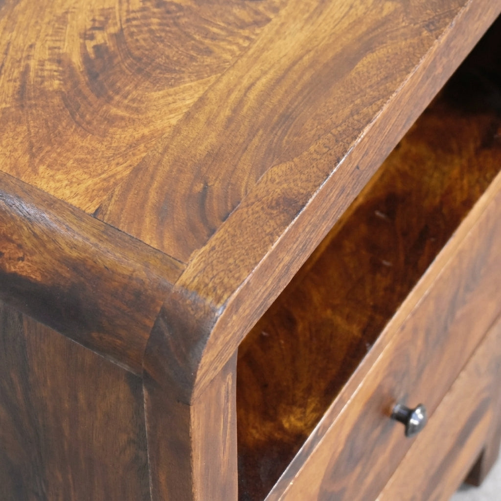 Solid Wood Chestnut Nightstand