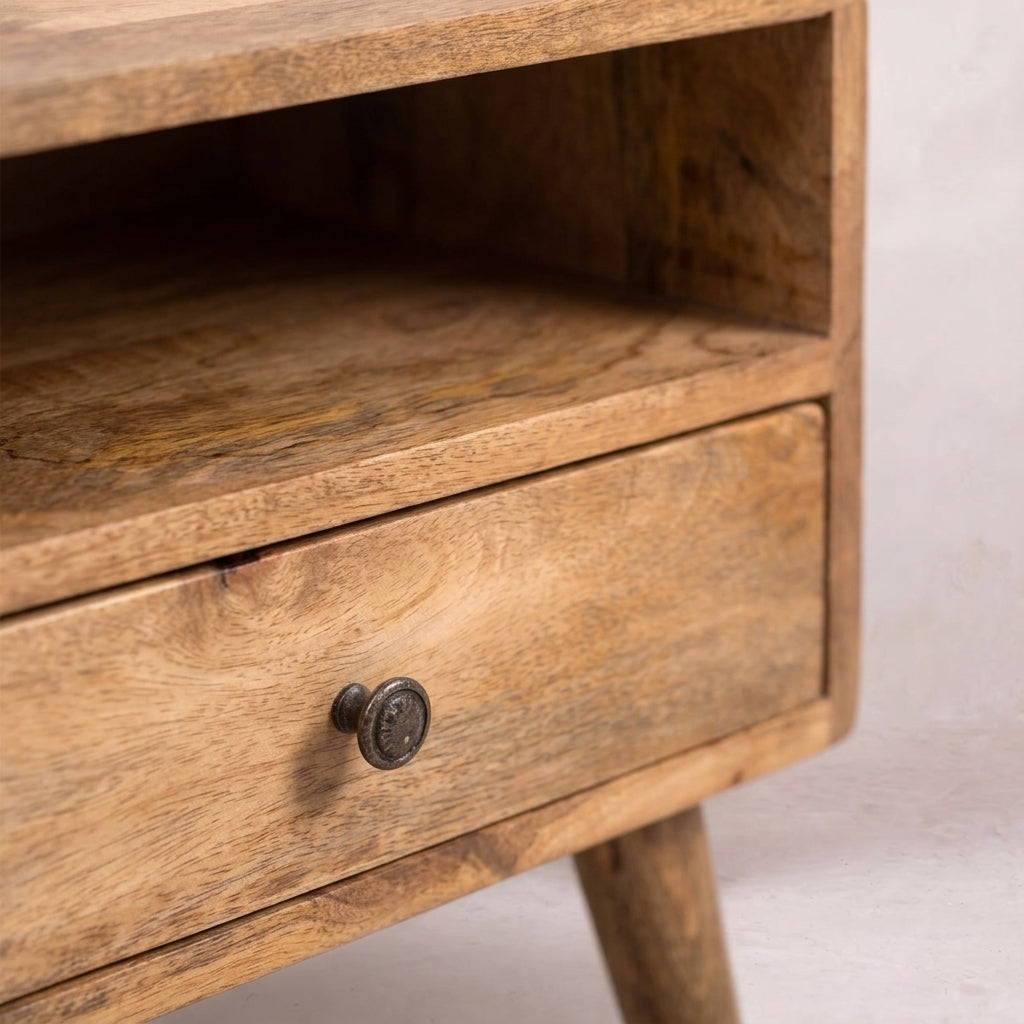 Modern Nightstand with Open Slot
