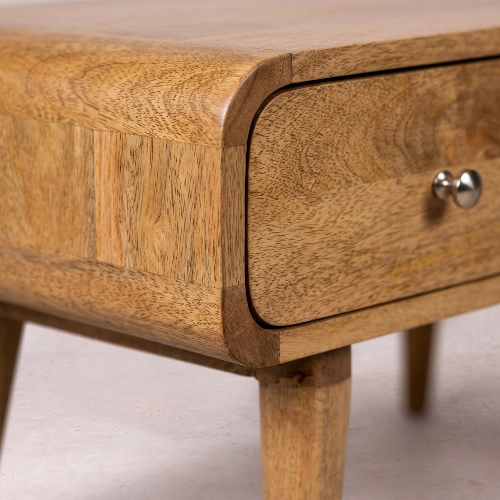 Curved Oak-ish Coffee Table