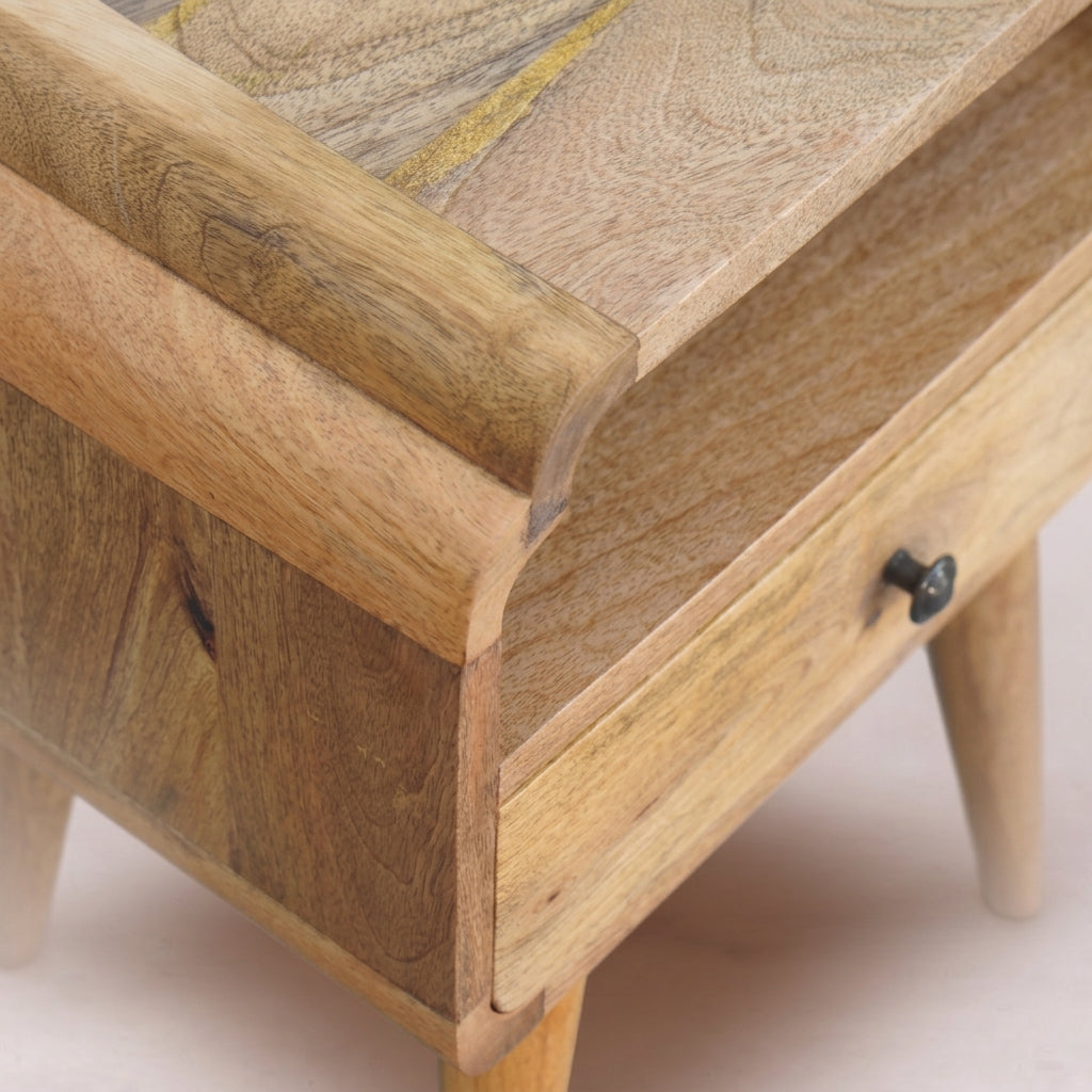Solid Wood Oak-ish Nightstand