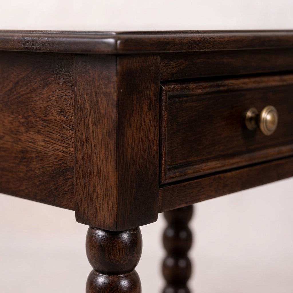 Solid Wood Winewood Oak Nightstand 23.5"