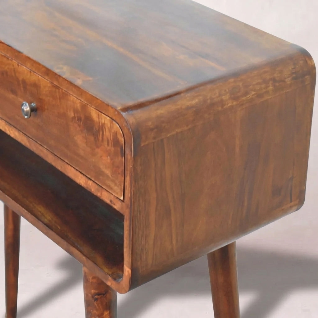 Chestnut Solid Wood Nordic Console Table