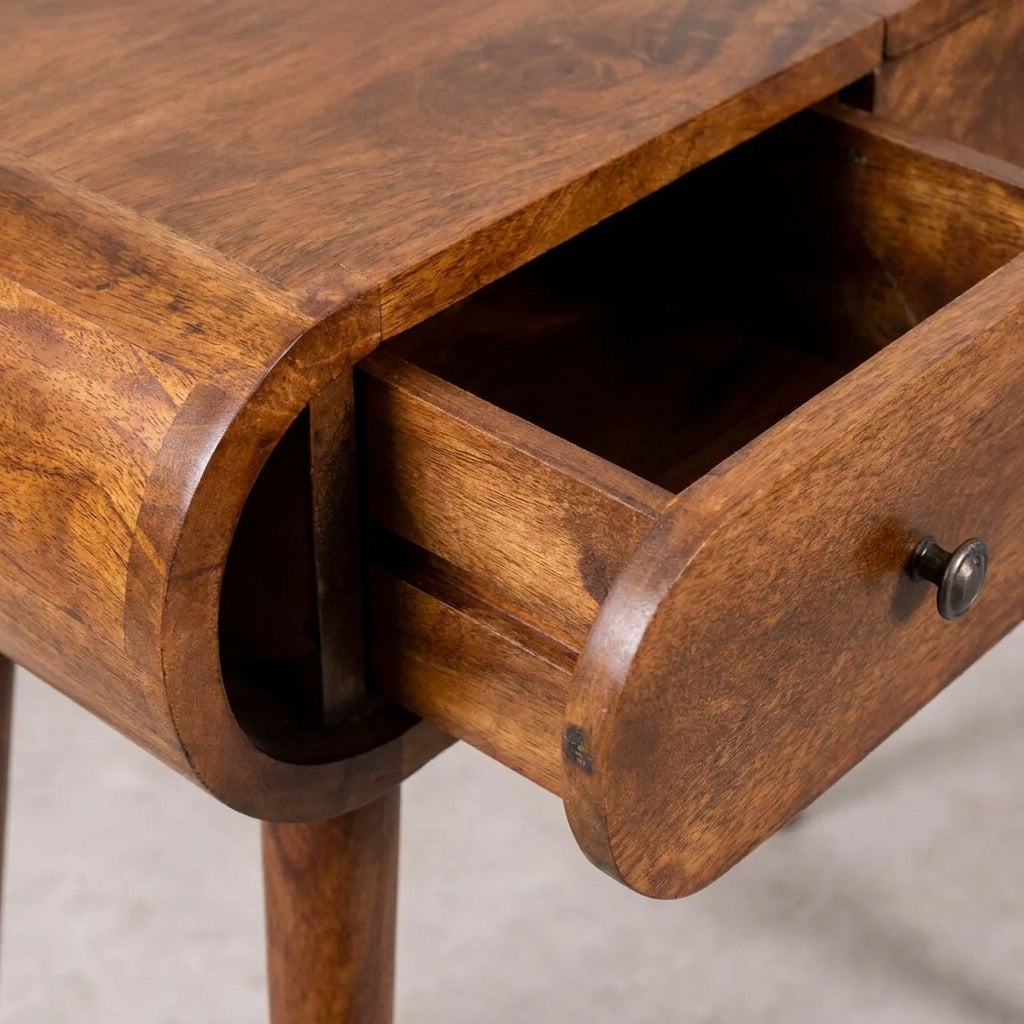 Chestnut Solid Wood Nordic Dressing Table
