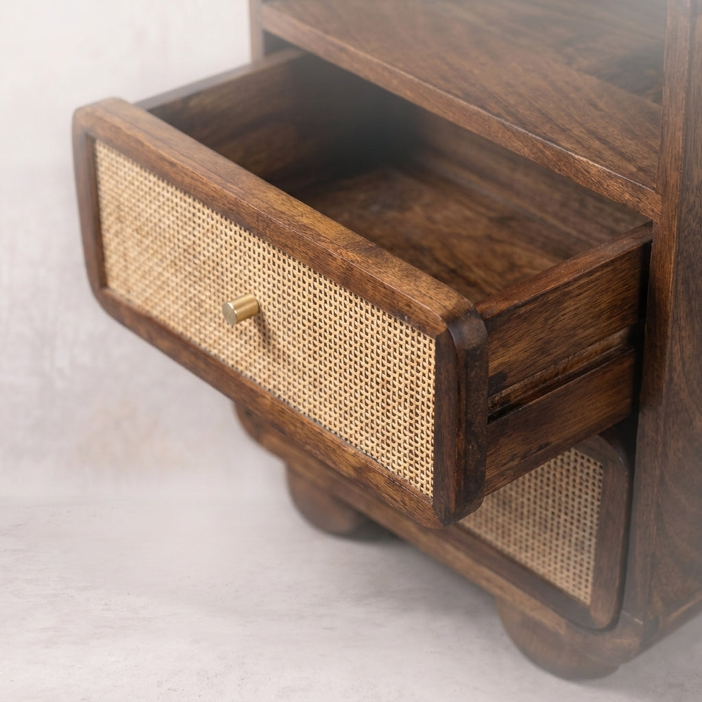 Larissa 2 Drawer Chestnut Nightstand